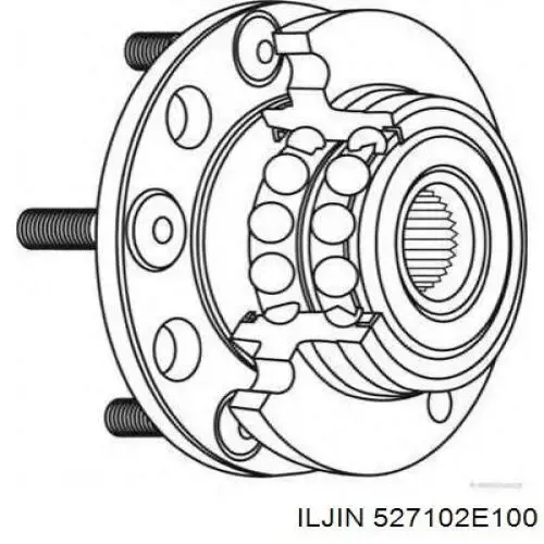 Задня маточина 527102E100 Iljin