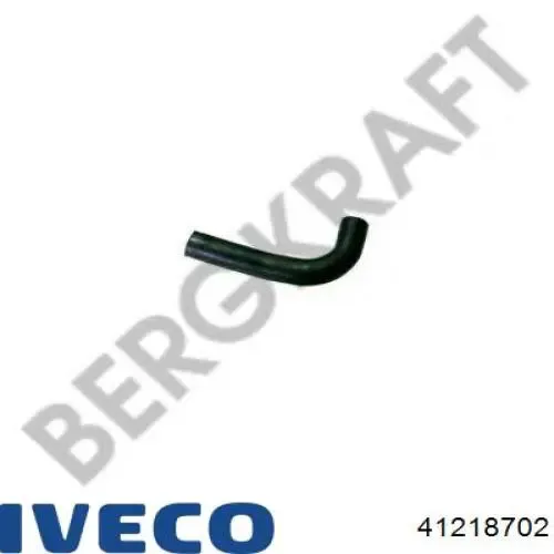 Шланг/патрубок радіатора охолодження, верхній 41218702 Iveco
