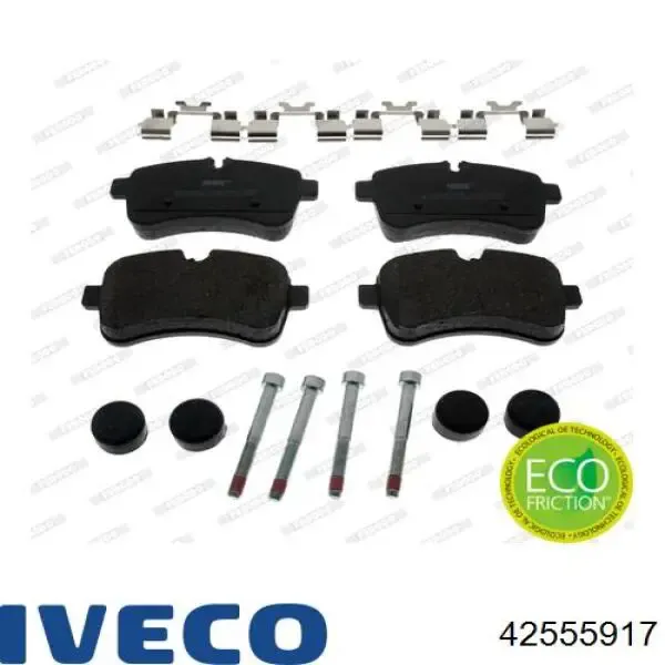 Задні гальмівні колодки 42555917 Iveco