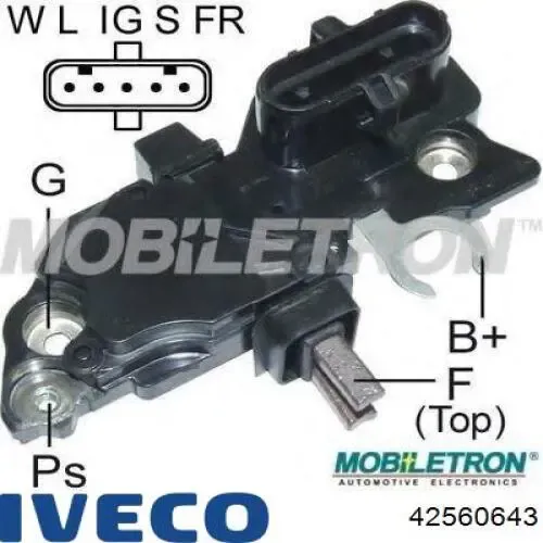 Реле генератора 42560643 Iveco