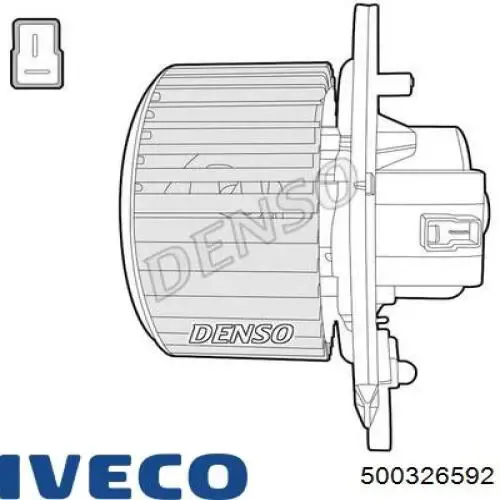 Вентилятора пічки 500326592 Iveco