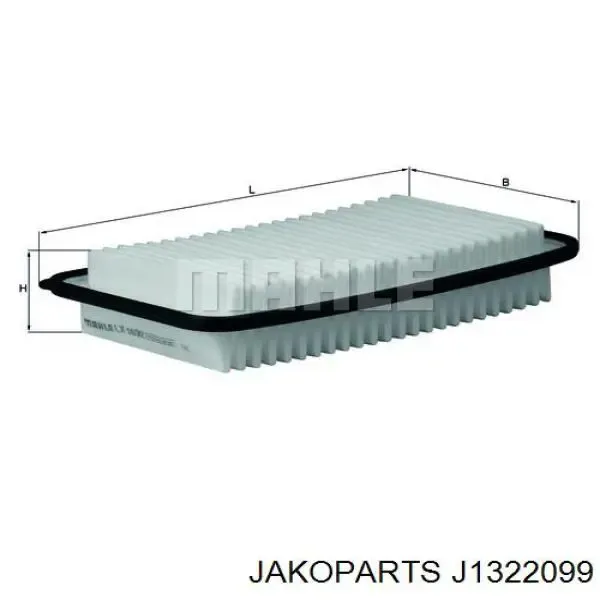 Повітряний фільтр J1322099 Jakoparts