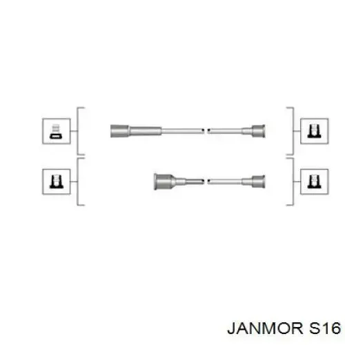 Високовольтні дроти S16 Janmor