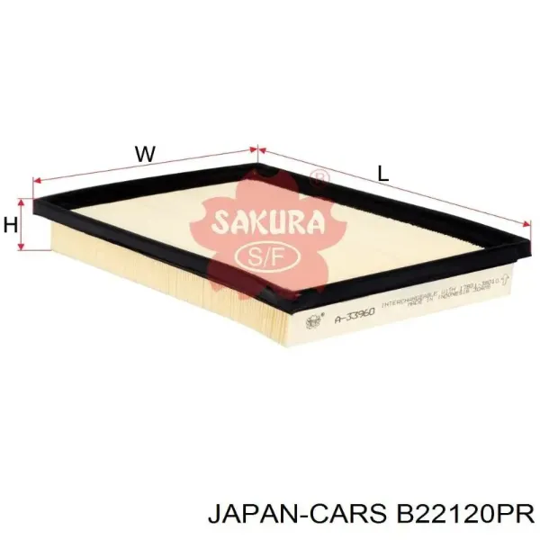 Повітряний фільтр B22120PR Japan Cars