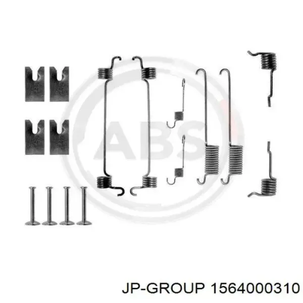 Монтажний комплект задніх барабанних колодок 1564000310 JP Group