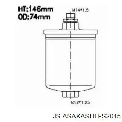 Паливний фільтр FS2015 JS Asakashi