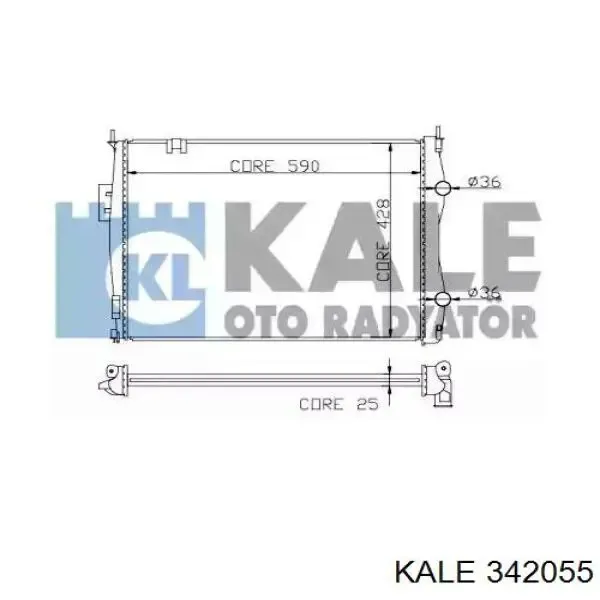 Радіатор 342055 Kale