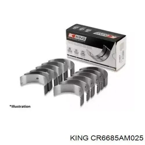 Вкладиші колінвала, шатунні, комплект, 1-й ремонт (+0,25) R810A025 Taiho