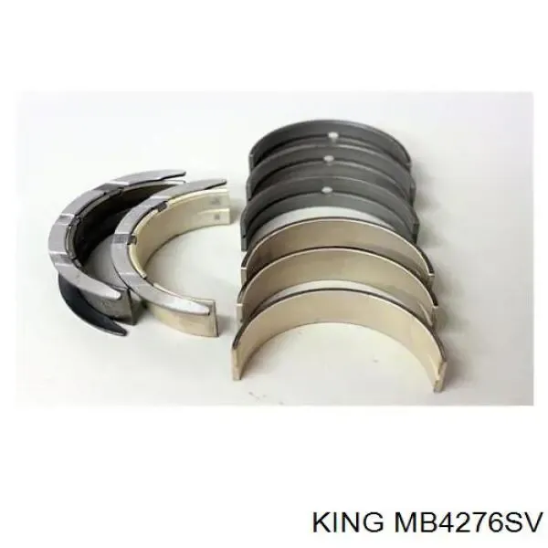 Вкладиші колінвала, корінні, комплект, стандарт (STD) MB4276SVSTD King