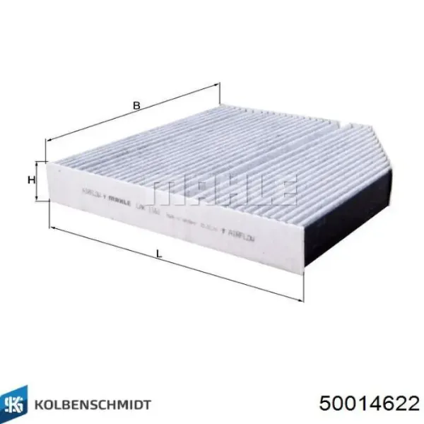 Фільтр салону 50014622 Kolbenschmidt