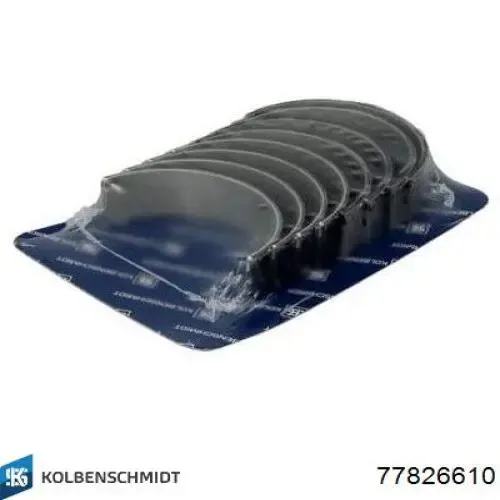 Вкладиші колінвала, корінні, комплект, 1-й ремонт (+0,25) 77826610 Kolbenschmidt
