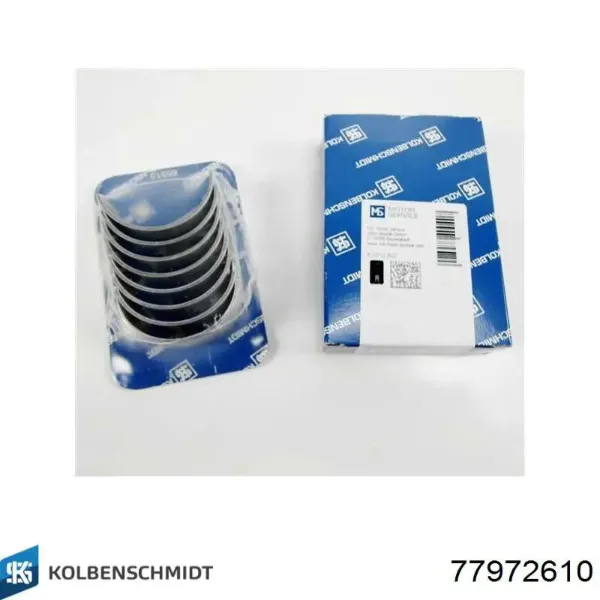 Вкладиші колінвала, шатунні, комплект, 1-й ремонт (+0,25) 714724025 Glyco