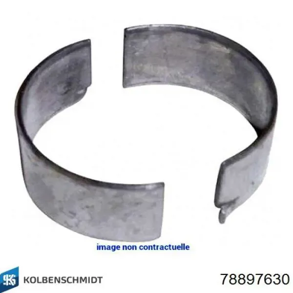 Вкладиші колінвалу, шатунні, комплект, 3-й ремонт (+0,75) 78897630 Kolbenschmidt