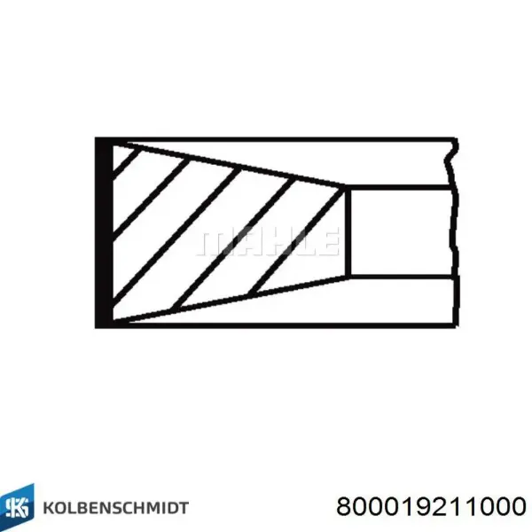 Кільця поршневі на 1 циліндр, STD. 0874000010 Goetze