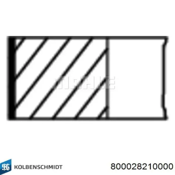 Кільця поршневі на 1 циліндр, STD. 800028210000 Kolbenschmidt