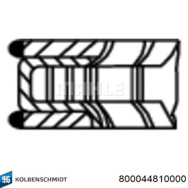 Кільця поршневі на 1 циліндр, STD. 800044810000 Kolbenschmidt