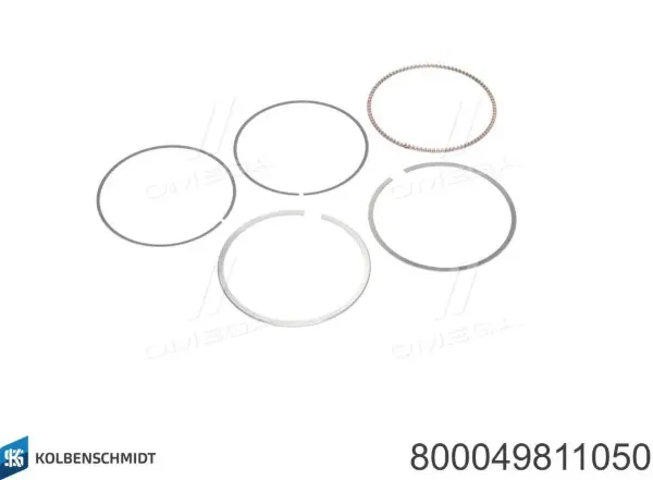 Кільця поршневі на 1 циліндр, 2-й ремонт (+0,50) 800049811050 Kolbenschmidt