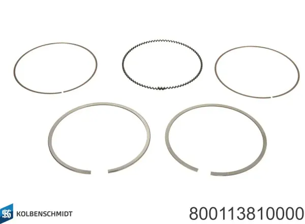 Кільця поршневі на 1 циліндр, STD. 800113810000 Kolbenschmidt