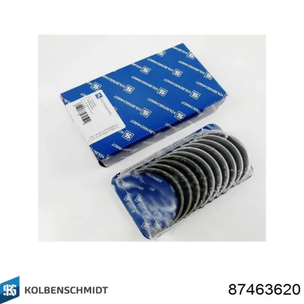 Вкладиші колінвала, шатунні, комплект, 2-й ремонт (+0,50) 87463620 Kolbenschmidt
