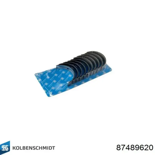 Вкладиші колінвала, корінні, комплект, 2-й ремонт (+0,50) 87489620 Kolbenschmidt