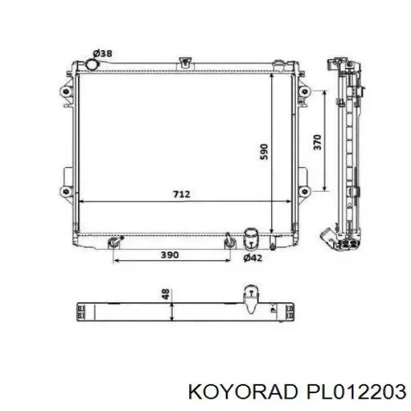 Радіатор PL012203 Koyorad