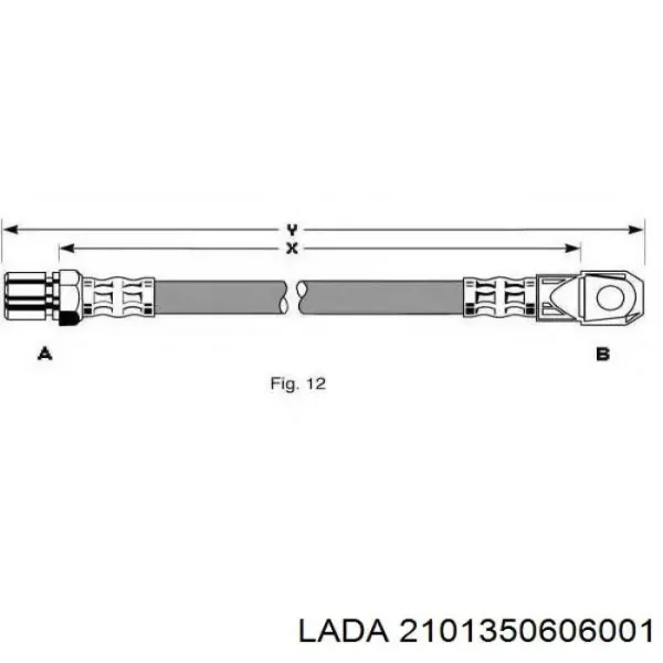 Гальмівні шланги передні 2101350606001 Lada