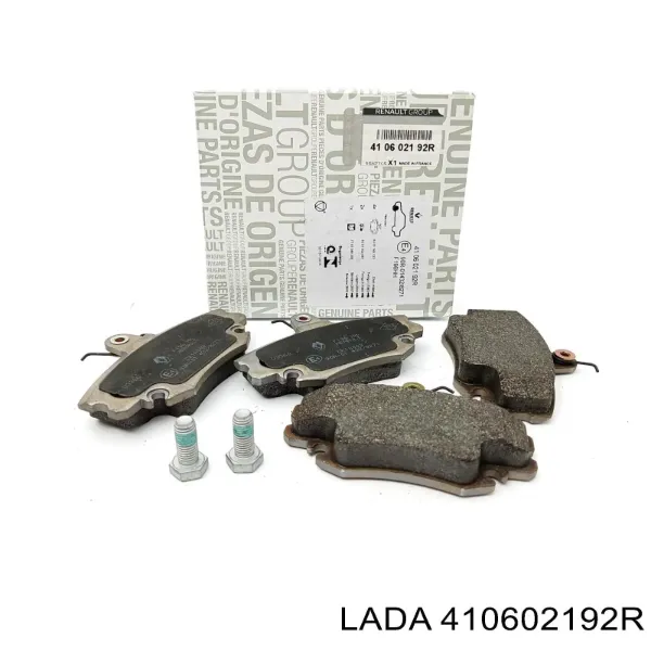 Передні тормозні колодки 410602192R Lada
