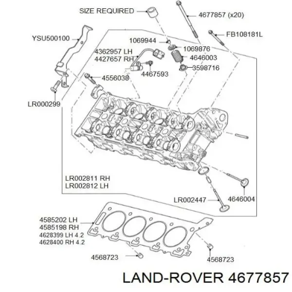 Болт ГБЦ 4677857 Britpart