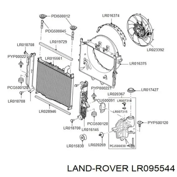 Патрубок термостата AH228260BD Land Rover