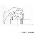 ШРУС зовнішній передній LOEBRO 305309