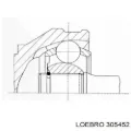 ШРУС зовнішній передній LOEBRO 305452