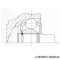 ШРУС зовнішній передній LOEBRO 305645