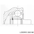ШРУС зовнішній передній LOEBRO 306196