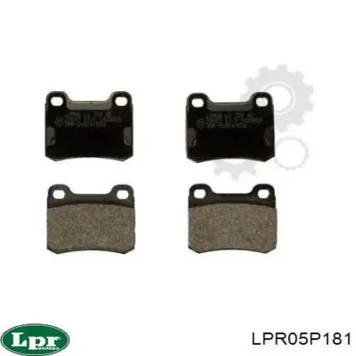 Задні гальмівні колодки LPR05P181 LPR