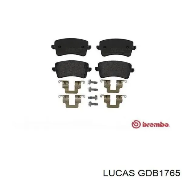 Задні гальмівні колодки GDB1765 Lucas