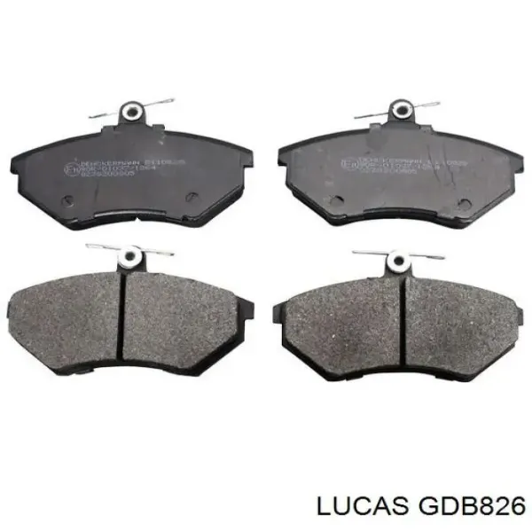 Передні тормозні колодки GDB826 Lucas
