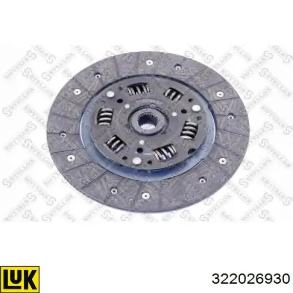 Диск зчеплення 322026930 LUK