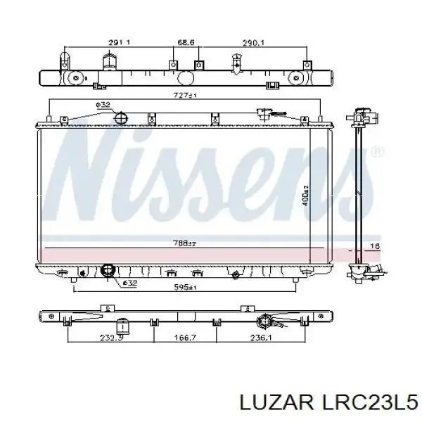 Радіатор LRC23L5 Luzar