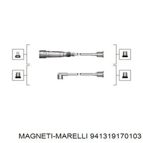 Високовольтні дроти 941319170103 Magneti Marelli