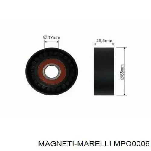 Натяжний ролик MPQ0006 Magneti Marelli