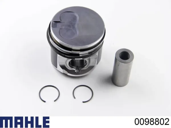 Поршень в комплекті на 1 циліндр, 2-й ремонт (+0,50) 0098802 Mahle Original