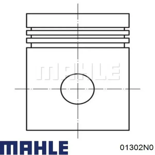 Кільця поршневі на 1 циліндр, STD. 01302N0 Mahle Original