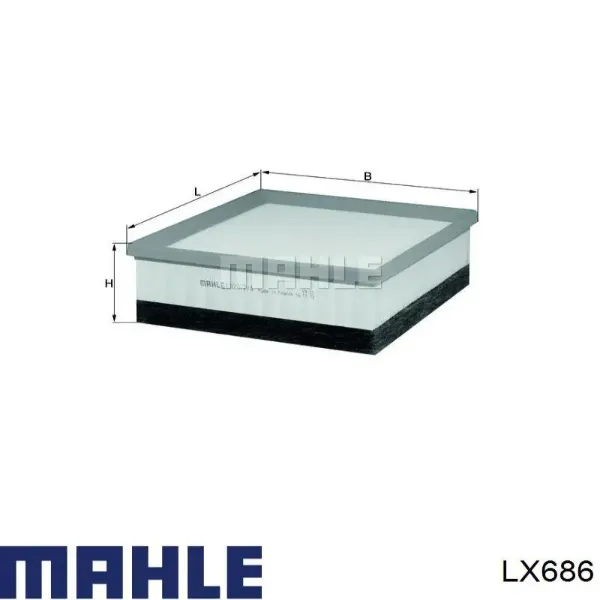 Повітряний фільтр LX686 Mahle Original