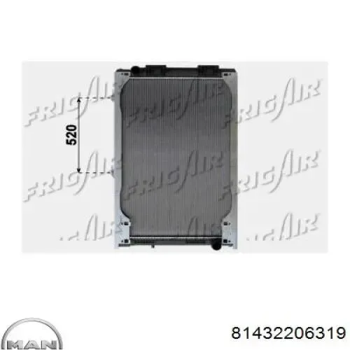 Важіль/тяга задньої підвіски подовжній нижній, лівий/правий 81432206388 MAN