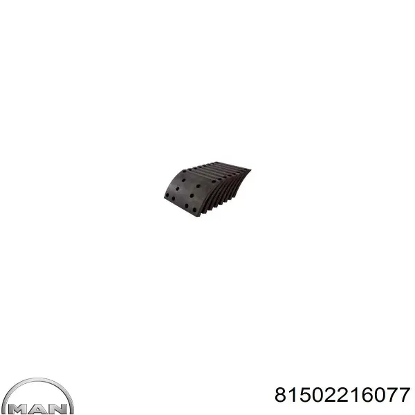 Накладка гальмівна передня (TRUCK) 81502216077 MAN