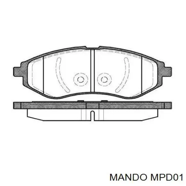 Передні тормозні колодки MPD01 Mando