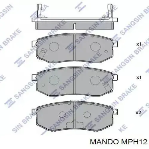 Задні гальмівні колодки MPH12 Mando