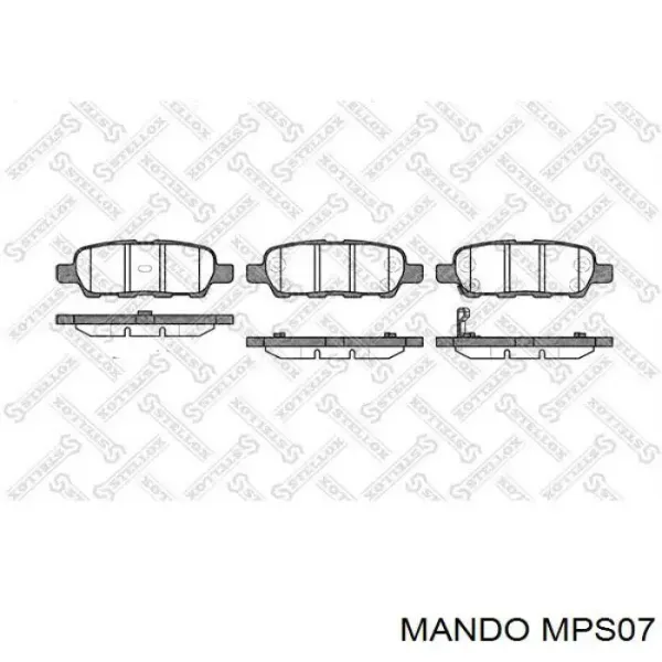 Задні гальмівні колодки MPS07 Mando