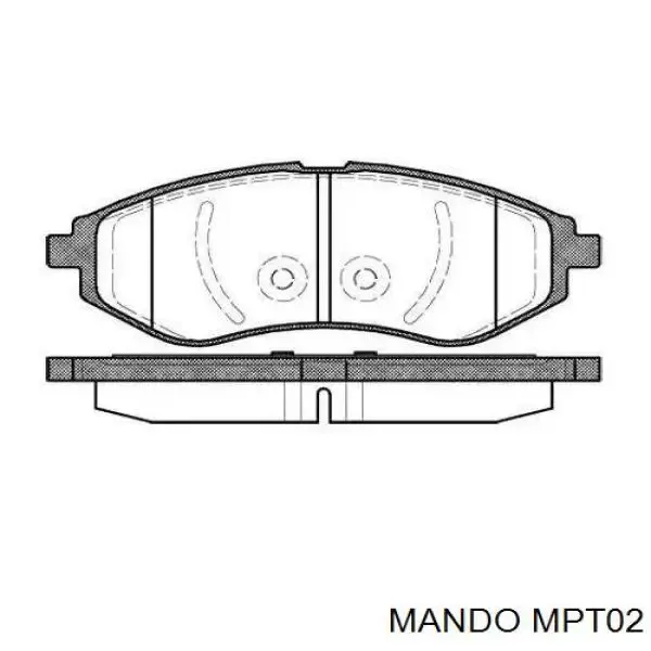 Передні тормозні колодки MPT02 Mando