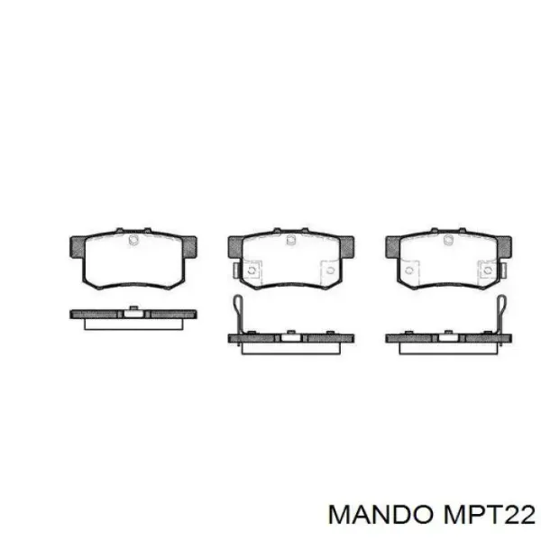 Передні тормозні колодки MPT22 Mando